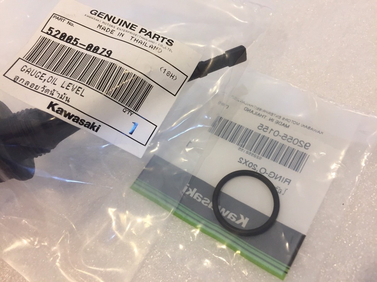 Kawasaki Ksr110 Kl110 Klx125 Klx140 Oil Level Gauge & O-Ring