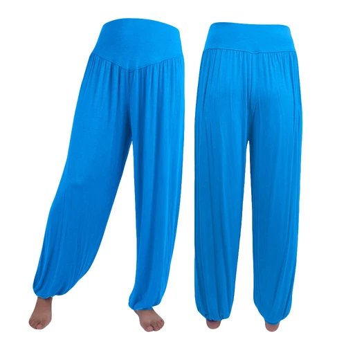 Women Elastic Loose Modal Cotton Soft Yoga Sports Dance Harem Pants Trousers - Picture 38 of 57