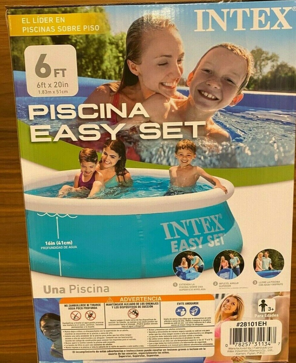 Intex ft x 20 in Easy Set Inflatable Swimming Pool NEW In Hand