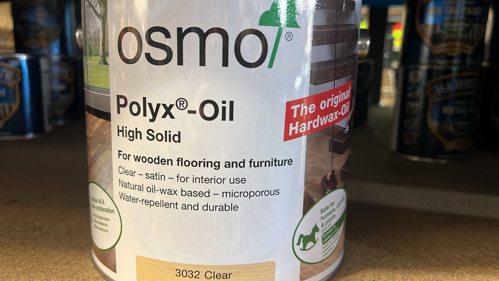 Osmo Polyx®-Oil 3011, Hard Wax Oil, 2.5 Litres, Durable Wood Oil for Floors and Furniture, Waterproof, Wood Treatment and Wood Finish Osmo Polyx®-Oil 3011, Hard Wax Oil, 2.5 Litres, Durable Wood Oil for Floors and Furniture, Waterproof, Wood Treatment and Wood Finish