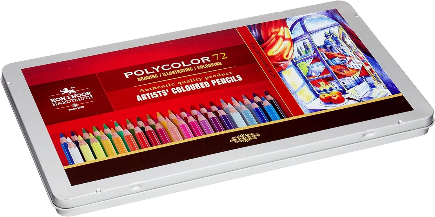 Koh-i-noor Polycolor Künstler-farbstifte 72er Pack Hochwertige