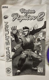 Virtua Fighter 2 (Sega Saturn, 1996) NFR Version; B&W Manual Included; Tested