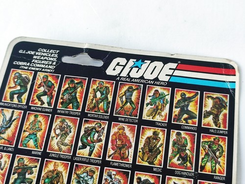 Hasbro Gi Joe 1983 - primer sargento - tarjeta de melocotón Duke V1 - Moscú + estuche de acrílico - Imagen 18 de 19