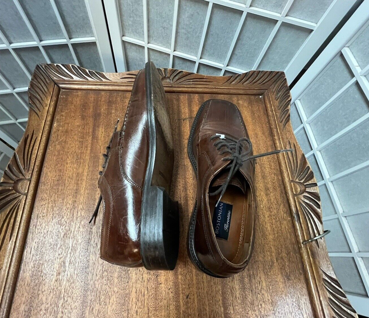 Bostonian ,Men’s Dress Shoes, Brown, Sz 8, Laces, Leather, Made in Italy.! Vintage Bostonian Florentine men main image 3