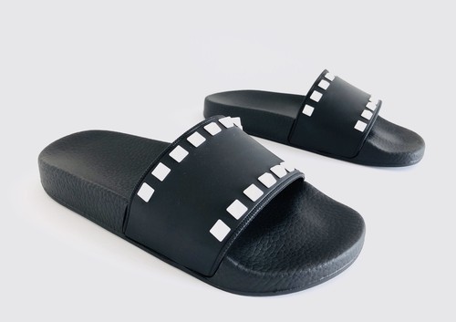 VALENTINO GARAVANI ROCKSTUD PVC SLIDE 