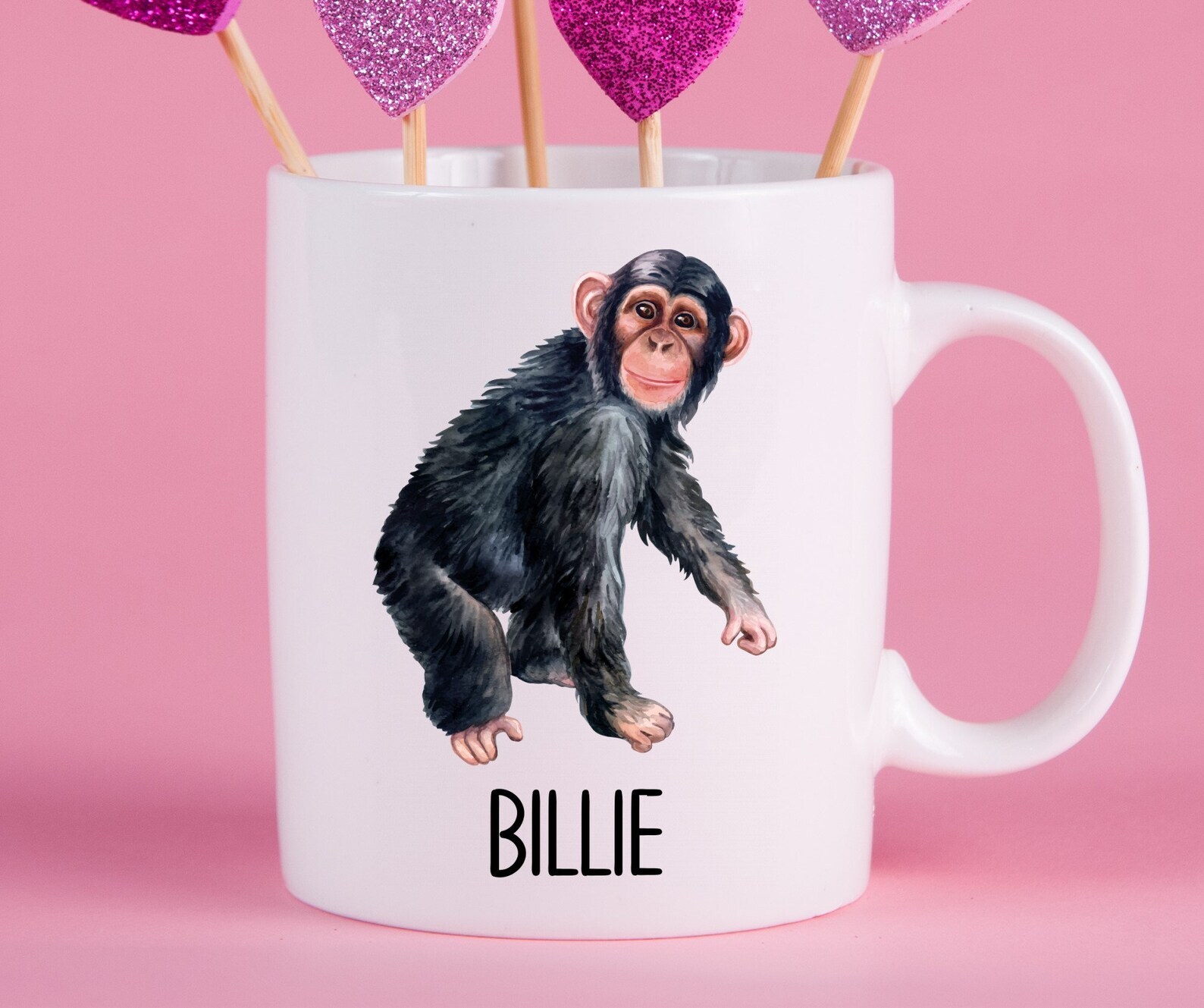 Personalized Chimpanzee Mug Chimpanzee Gift Ideas Chimpanzee Cup Gifts For