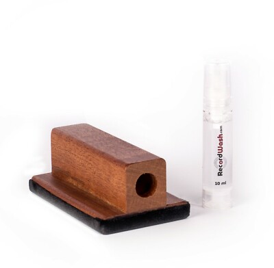 Record Wash Shellac Wooden Brush + Alcohol-Free Cleaning Fluid Removing Dirt 