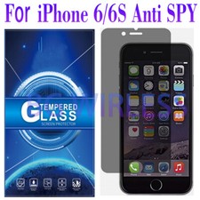 For iPhone 6/6S Anti Spy Privacy Tempered Glass Screen Protector,Case Friendly
