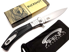 Wood Pocket Knife Blade Spring Assisted Tip Up Carry EDC Flipper