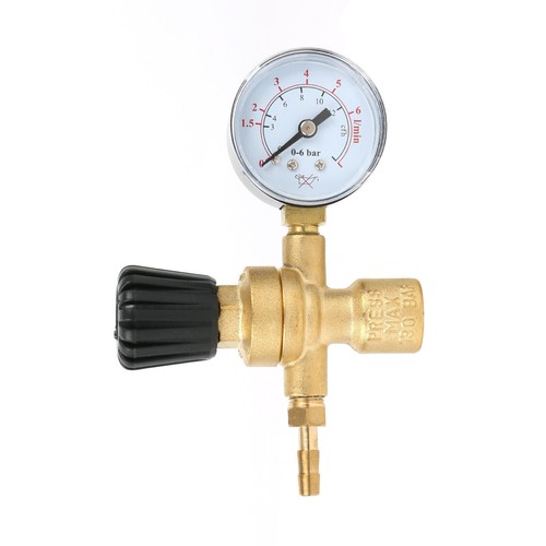 Mini Mig Gas Bottle Regulator with Gauge Welding For Disposable Argon CO2 Bottle - Picture 4 of 9