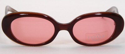 Escada Burgundy Sunglasses Escada SESC23 06U6 Square Streaked Burgundy Sunglasses  main image 3
