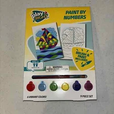 Play Right Boat Paint By Numbers 9 Piece Set Craft Activity Kid Fun