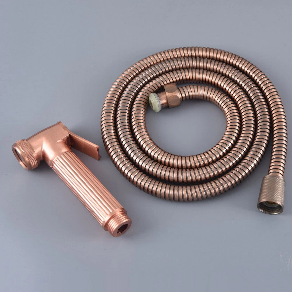 Antique Red Copper High Pressure Hand Held Shower Head / Shower Hose yhh140