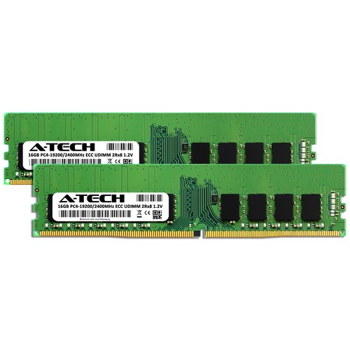 32GB 2x 16GB PC4-2400 ECC UDIMM Dell PowerEdge R330 XL T140 R230 T30 Memory RAM - Picture 2 of 2