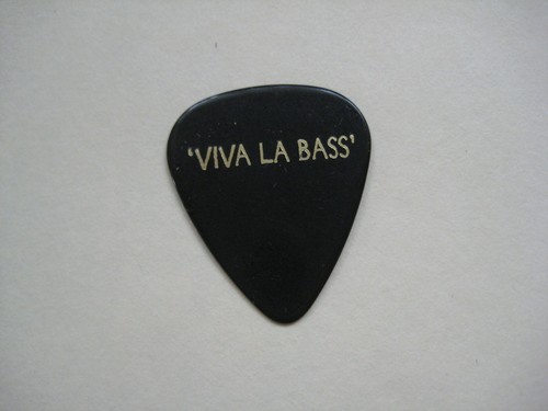 Tygers of Pan Tang Guitar Pick 'Viva La Bass' Gold on Black