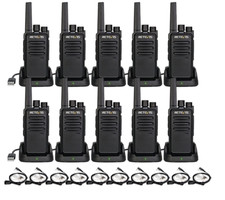 10 Retevis RT68 FRS Long Range Walkie Talkies 1200mAh 2W VOX Radios  Earpiece