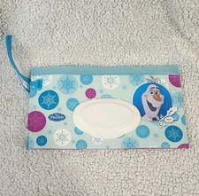 Huggies Clutch N Clean Refillable Pouch Baby Wipes Travel Container Olaf Frozen