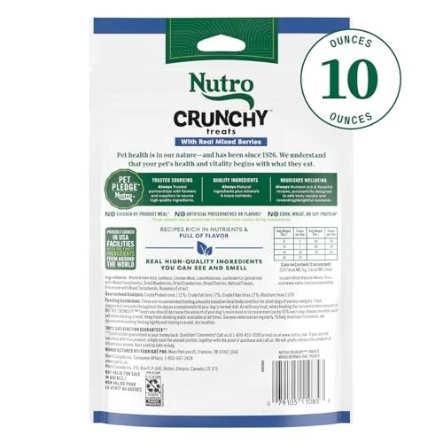 NUTRO Small Crunchy Natural Dog Treats with Real Mixed Berries, 10 oz. Bag - Image 2 of 4