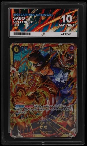 One Piece Tcg Sabo Op12-120 Sec (Normal Variant) Perfect Ace 10