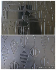 Sizzix ORNAMENTS & GIFTS Texture Plate Embossing Double-sided Christmas 