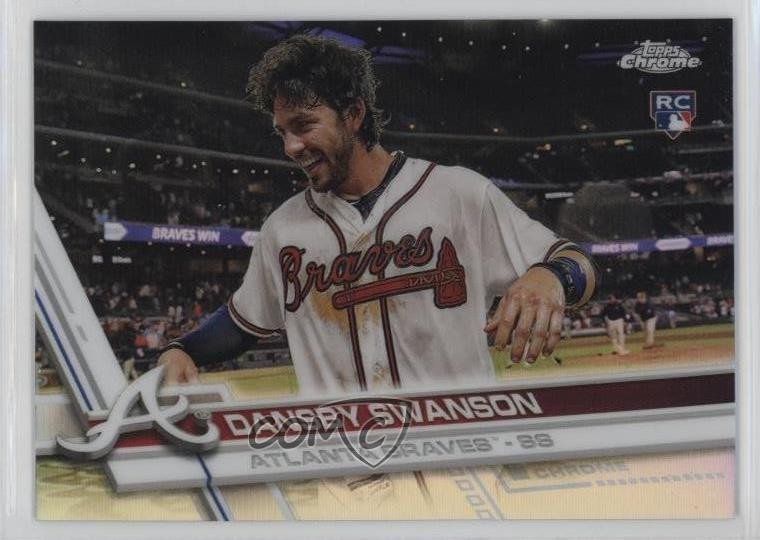 2017 Topps Chrome Photo Variation Refractor Dansby Swanson (w/o Hat) #8 rx2