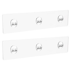 2 Pack Shower Caddy Adhesive for , No Drilling Strong Transparent Adhesive fo...