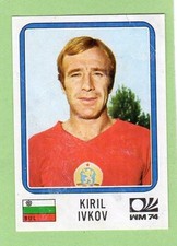 figurine PANINI FOOTBALLERS MUNCHEN 1974 REC. BULGARIA NUMBER 255 IVKOV