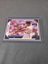 1991 Leaf Baseball #77 Dave Justice Atlanta Braves Excellent Condition.