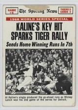 1969 Topps 1968 World Series Al Kaline Kaline's Key Hit Sparks Tiger Rally 15wb