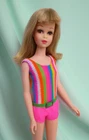 Vintage 1967 Blonde Twist N Turn Francie Doll #1170 in Original Swimsuit
