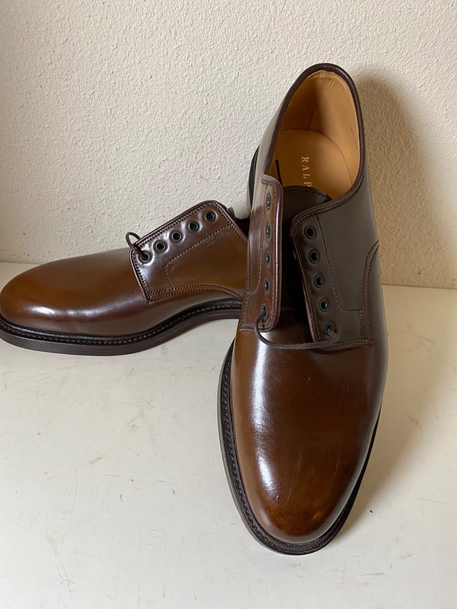 Ralph Lauren x Crockett & Jones Blucher Marlow Shell Cordovan 8 D