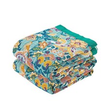 XIBLC Boho Blanket Throw Quilt, 100 Cotton Soft Light 60x80 Inch, P-throw