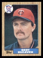 1987 Topps #25 Bert Blyleven Minnesota Twins