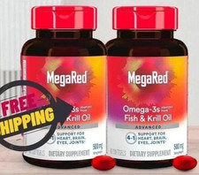 2 Pack   MegaRed Omega-3 Fish Oil + Krill Oil...