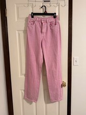 Zara Pink Straight Leg Jeans