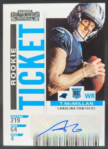 2025 Panini Select Tetairoa McMillan Contenders Rookie Ticket Auto Panthers RI
