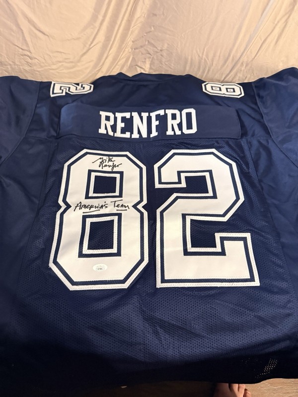 Mike Renfro auto #82 jersey With JSA COA