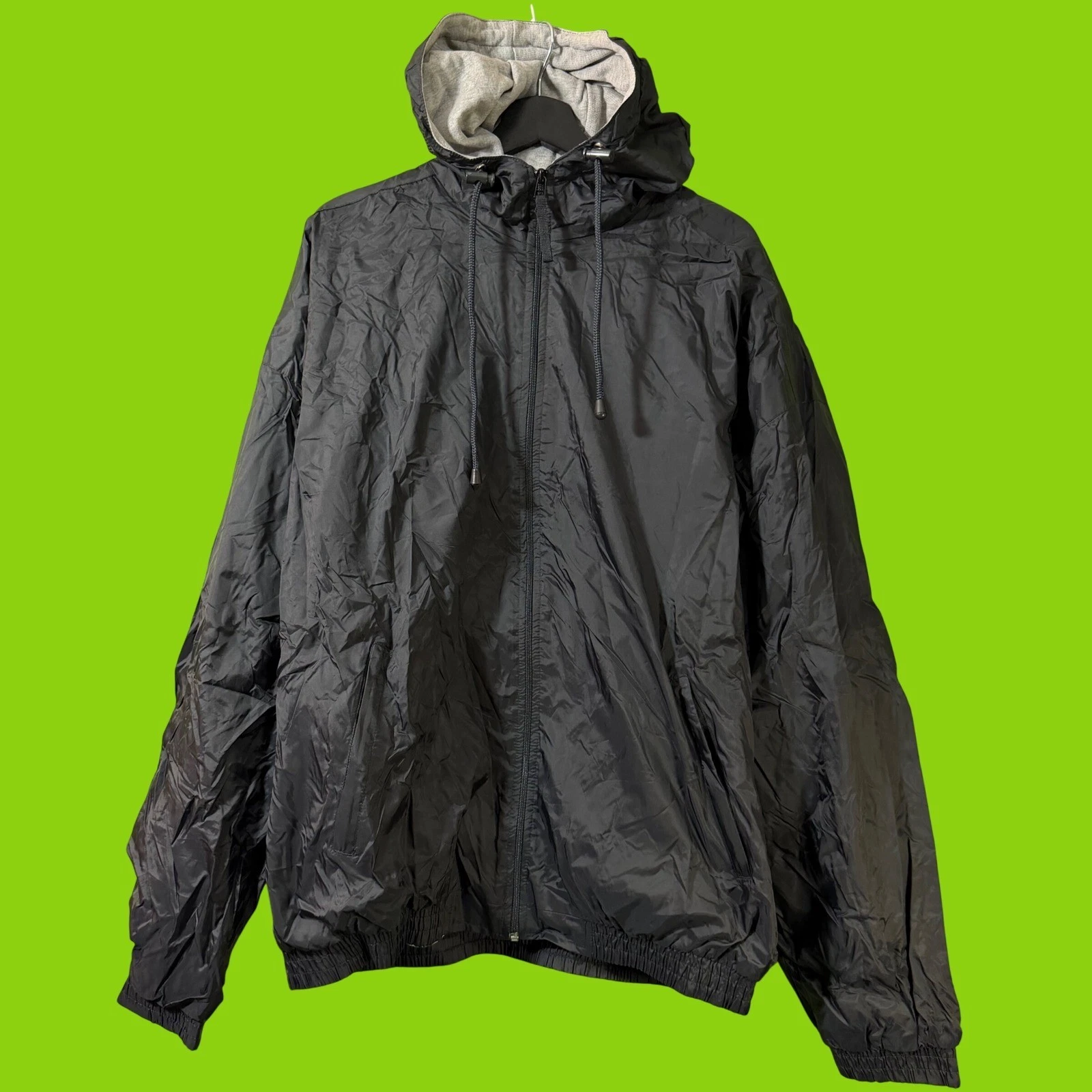 Vintage Y2K The Sims 2 Promo Windbreaker Jacket Black Neon XXL Employee Gaming - product detail image 2