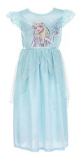 Disney Frozen Elsa Fantasy Nightgown Gown Pajamas Costume Princess Blue New Girl