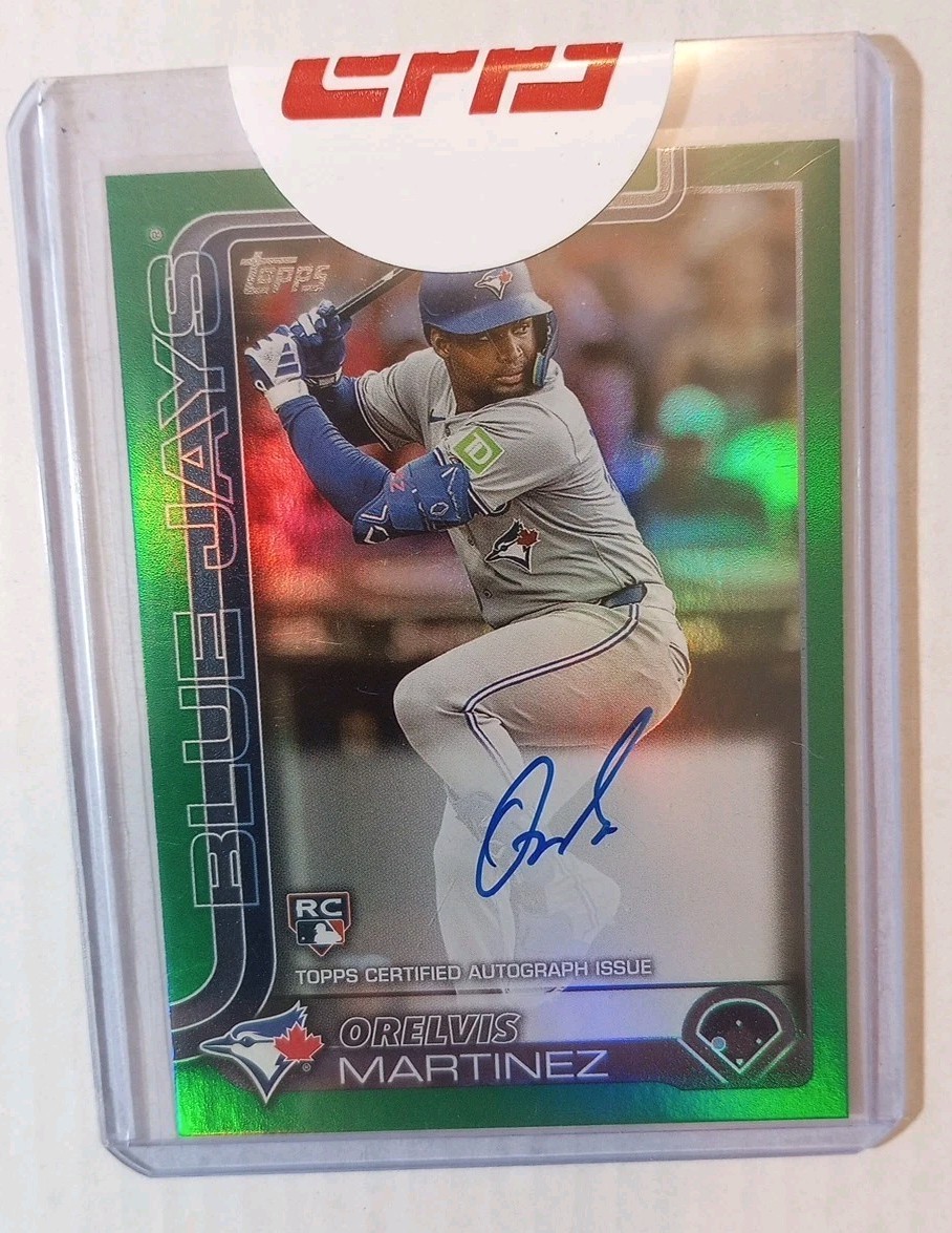 2025 Topps  Orelvis Martinez Flagship Real One Auto Green 6/99  with redemption