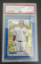 2020 Bowman Chrome Baseball Jasson Dominguez Sapphire Edition PSA 10