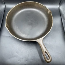 Birmingham Stove and Range Cast Iron Skillet #8 10 5/8 in Made in USA Restored