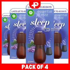 Air Wick Natural Essential Oils Mist Refills Air Freshener Sleep 20ml Pack of 4
