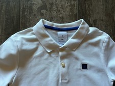 Nike Roger Federer RF Boy  s Tennis Short Polo White Blue M