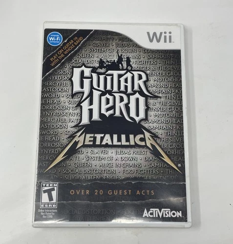 Guitar Hero Metallica Nintendo Wii Authentic Complete CIB