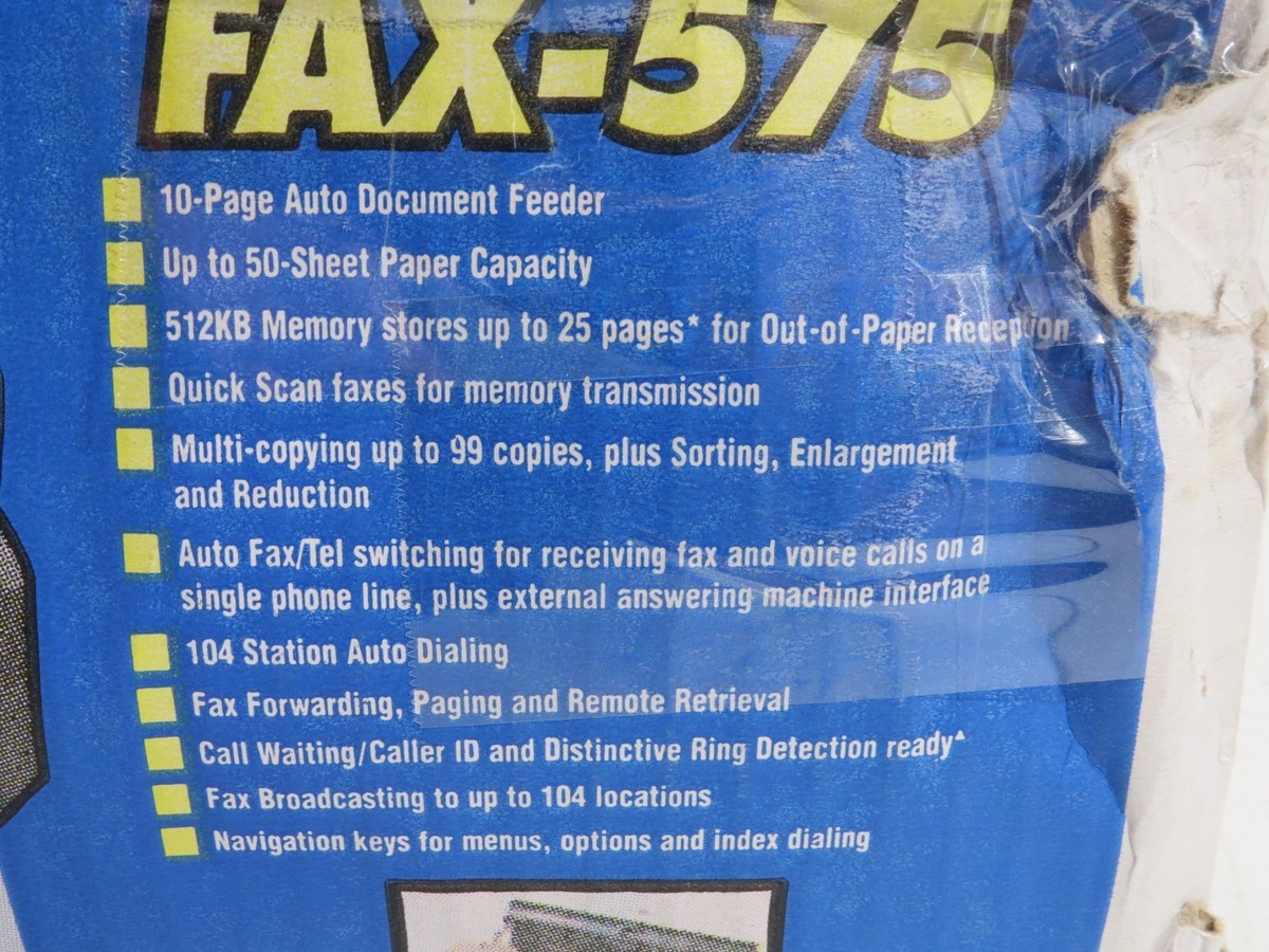 Brother FAX-575 Personal Fax with Phone and Copier for sale online