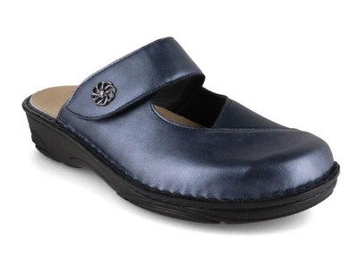 BERKEMANN Berkoflex Clog | Stretch Heliane, blue
