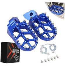 Dirt Bike Foot Pegs,CNC Motorcycle Rest Pedal Footpegs for YZ65 18 Medium blue