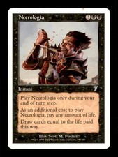 Necrologia LP Light Play Seventh Edition MTG [10256]
