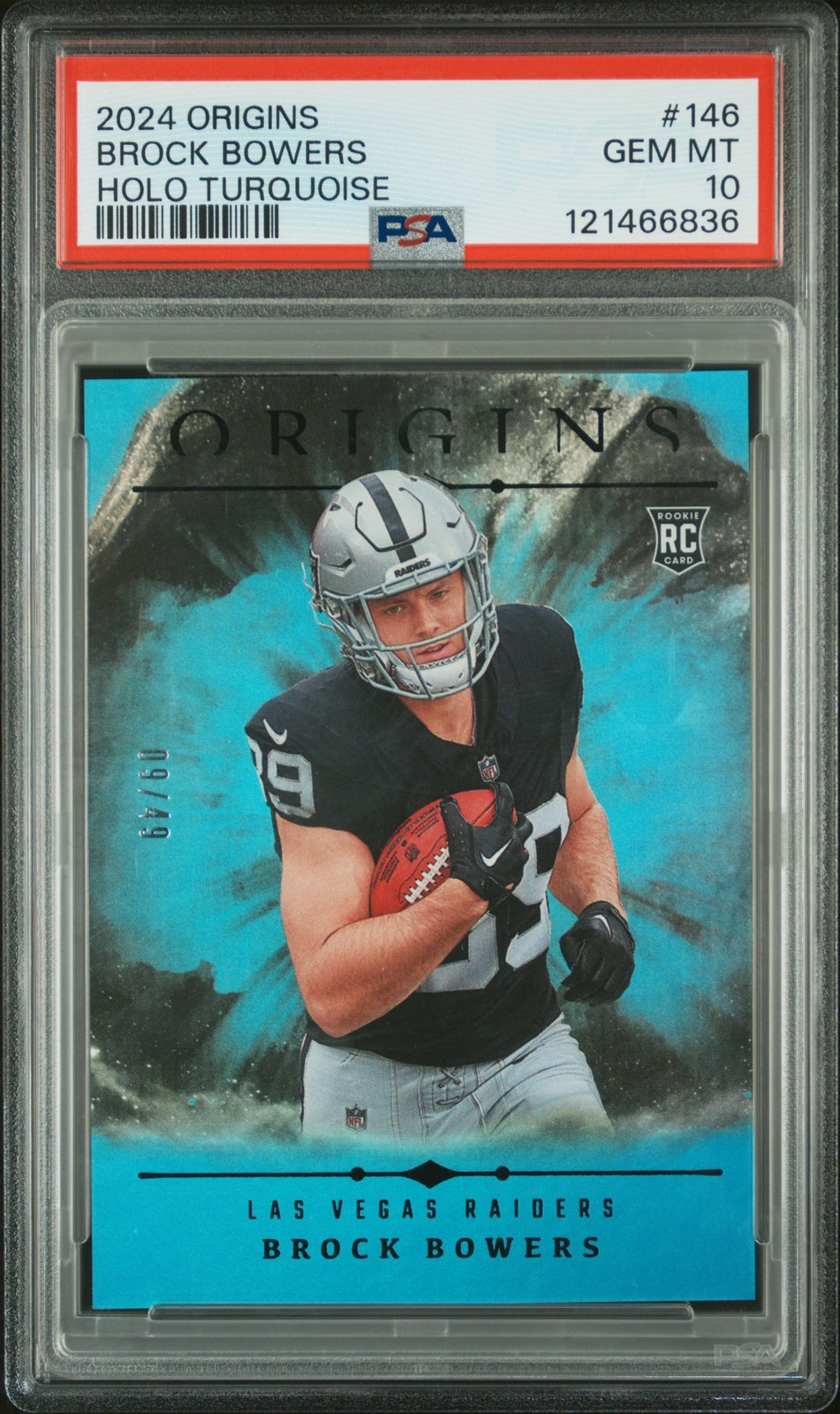 Brock Bowers Panini Origins #146 Holo Turquoise
